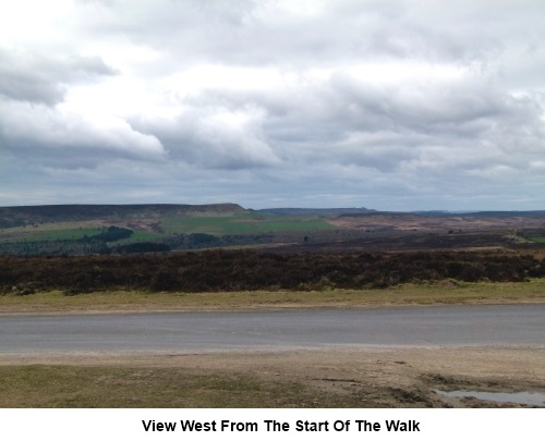 Looking west from near the start of the Farndale and Rudland Rigg walk