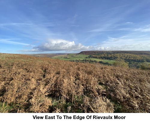 A view east to the edge of Rievaulx Moor.