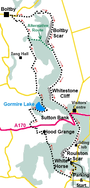 Walk from Kilburn Sketch map