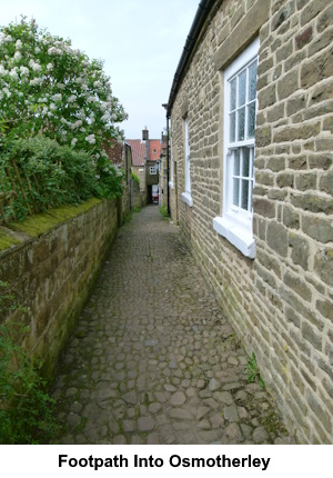 Passageway footpath into Osmotherley.