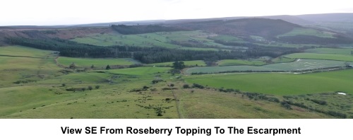 View SE from Roseberry Topping to the escarpment