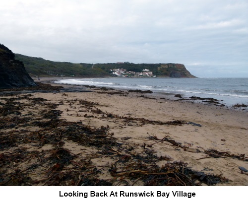 Looking back towards Runswick Bay.