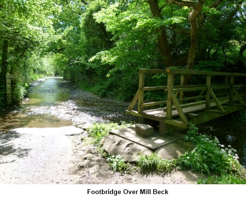 Footbridge over Mill Beck.