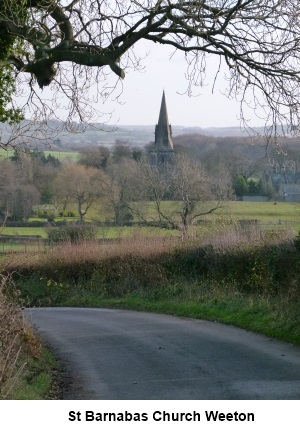 St Barnabas church at Weeton