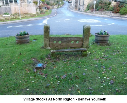 Village stocks at North Rigton