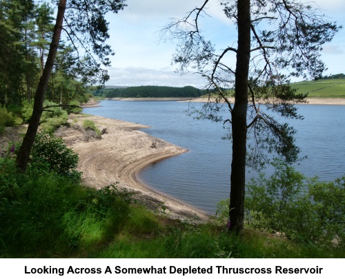 Looking across Thruscross reservoir.