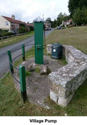 The village pump in Thornton Steward.