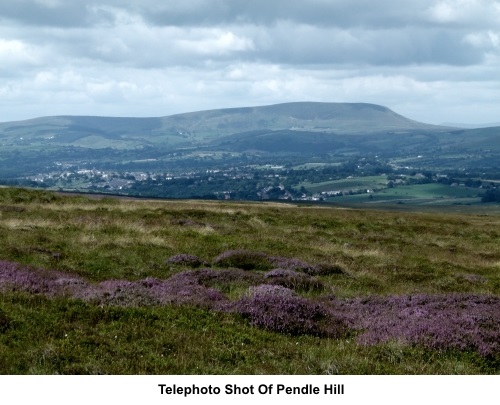 Telephoto shot of Pendle Hill