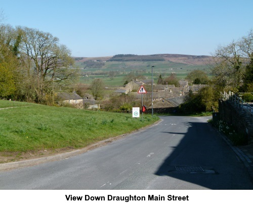 View down Draughton Main Street