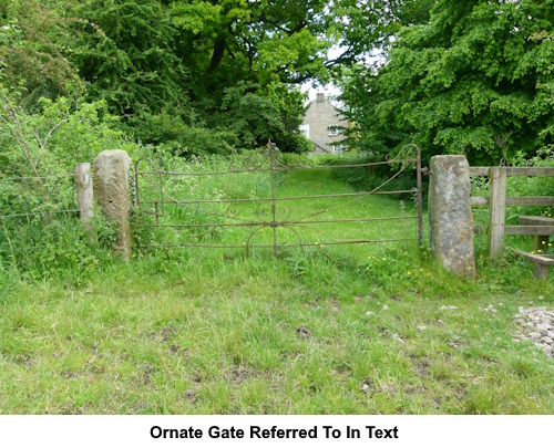 The ornate gate referred to in the text.