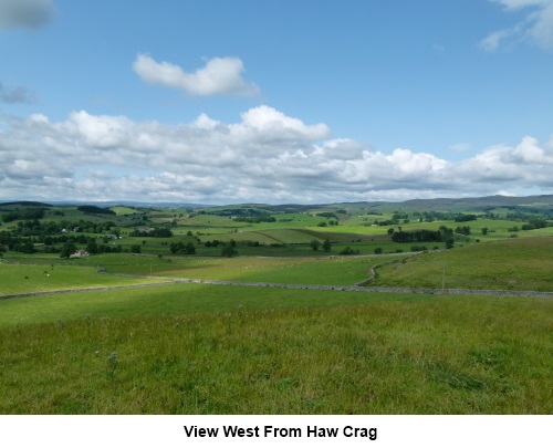 View west from Haw Crag