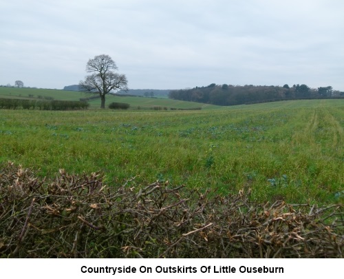 Countryside view on outskirts of Little Ouseburn