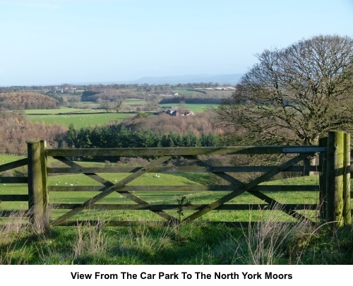 View from car park to NY moors