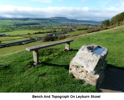 Bench and topograph on Leyburn Shawl