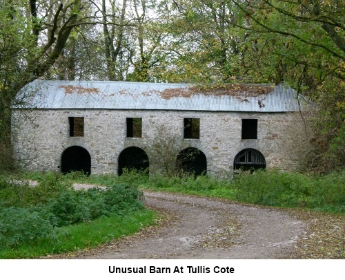 Unusual barn at Tullis Cote