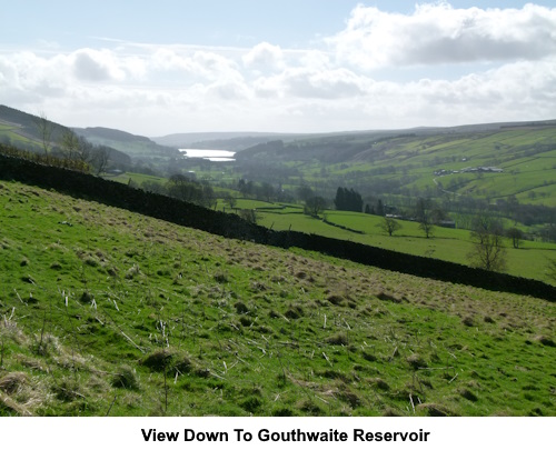 A view down the valley to Gouthwaite Reservoir.