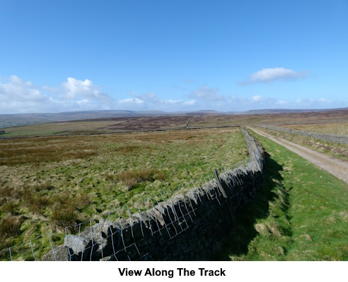 Looking along the first track.