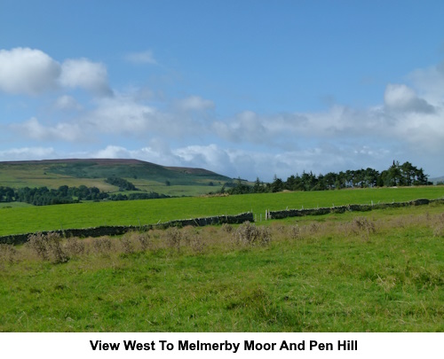 A view towards Melmerby Moor and Pen Hill.