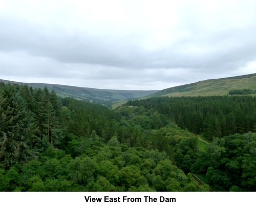 The view east from the dam.