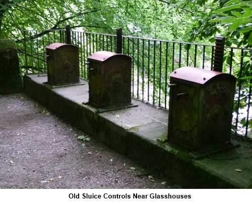 Sluice controls near Glasshouses