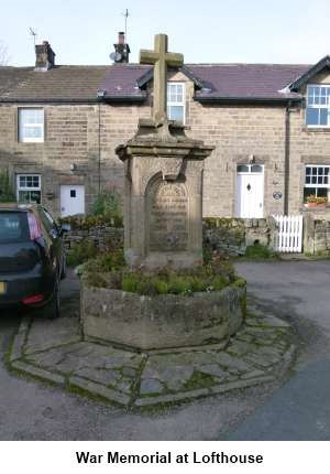 War memorial at Lofthouse