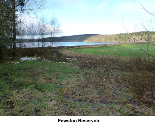 Approaching Fewston Reservoir.