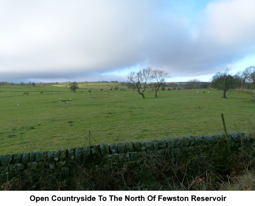 Open countryside to the north of Fewston Reservoir.