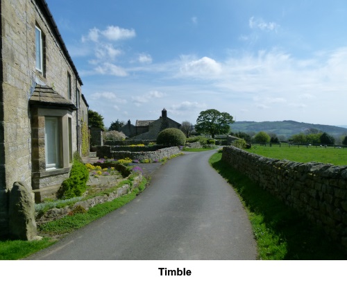 One of the streets in Timble.