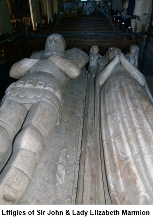 Effigies of Sir John and Lady Elizabeth Marmion