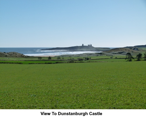 A view to Dunstanburgh Castle.