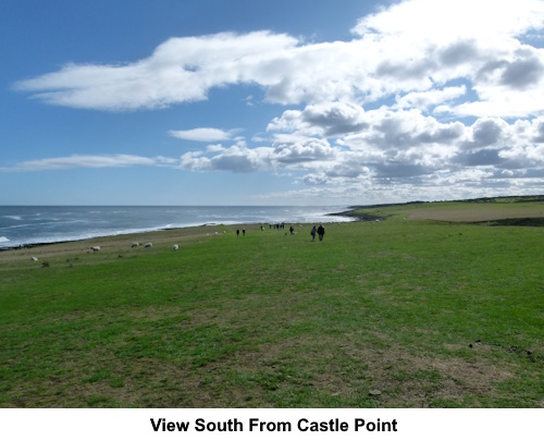 The view south from Castle Point.