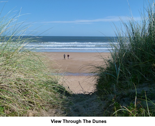 A view through the dunes.