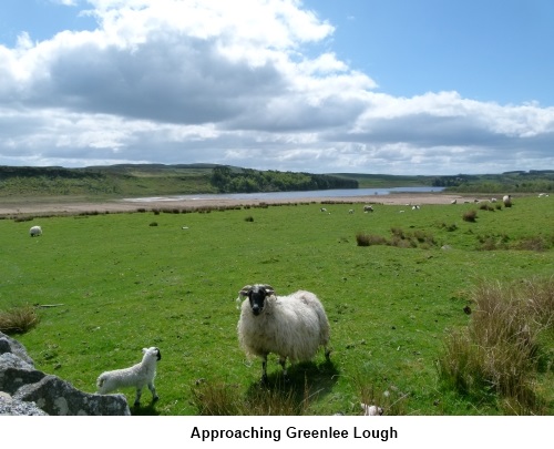 Approaching Greenlee Lough