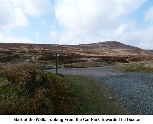 Simonside Walk, looking towards The Beacon from the start