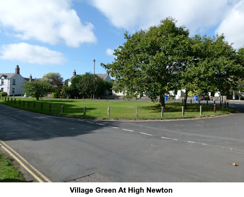 The village green at High Newton-by-the-Sea.