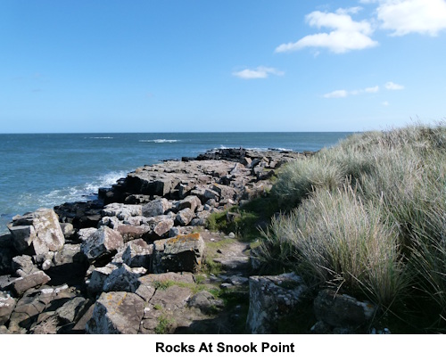 Rocks at Snook Point.