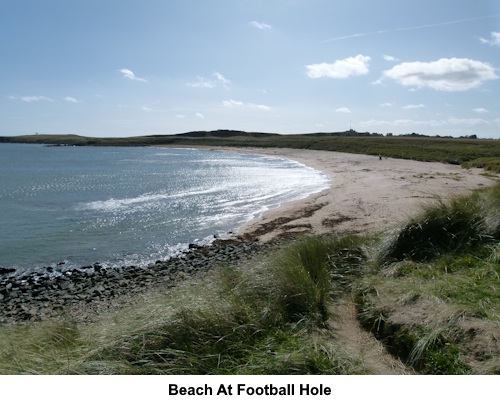 Beach at Football Hole.