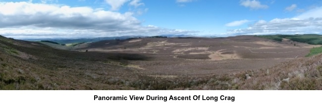 Panoramis view during ascent of Long Crag