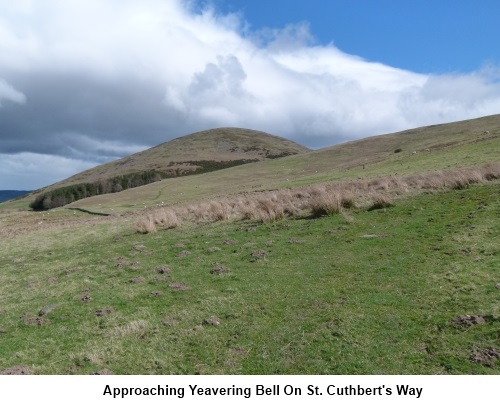 Approaching Yeavering Bell