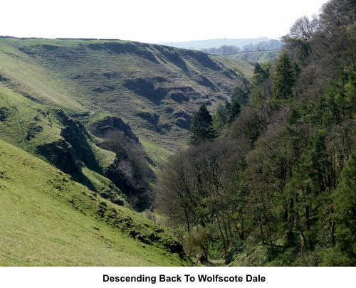 Descending back to Wolfscote Dale