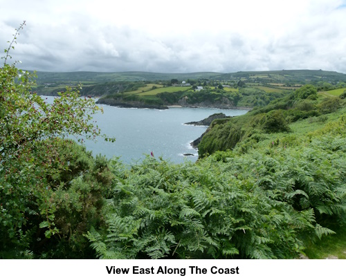 View east along the coast.