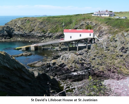 St Davids Lifeboathouse at St Justinian