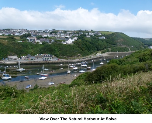 View over Solva harbour