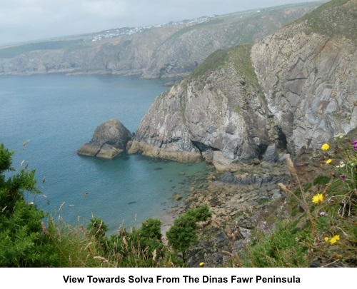 Looking towards Solva from Dinas Fawr