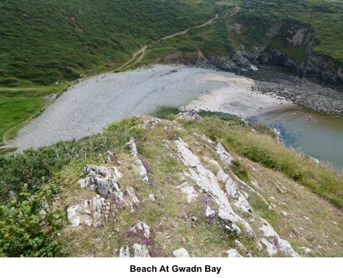 Beach at Gwadn Bay