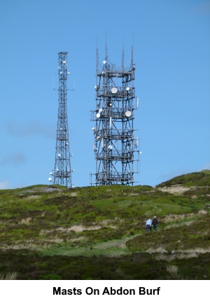 Masts on Abdon Burf.