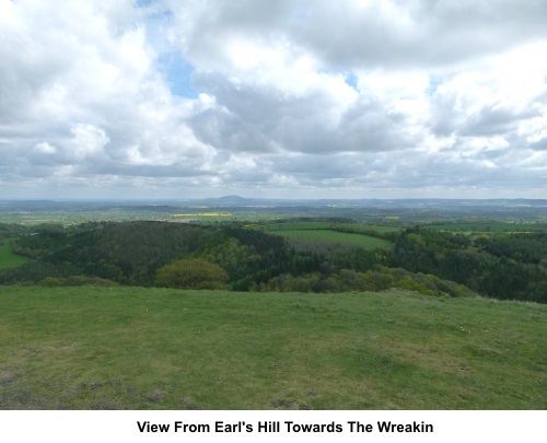 View from Earl's Hill towards The Wreakin