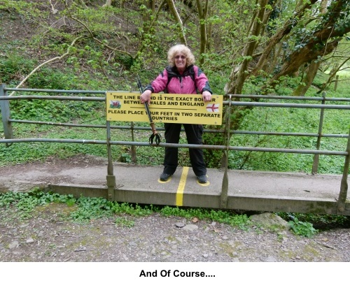 Straddling the Wales/England border