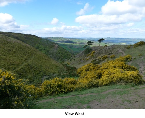 View west at pretty valley