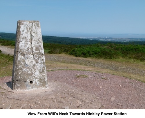 View from Will's Neck to Hinkley Powerstation